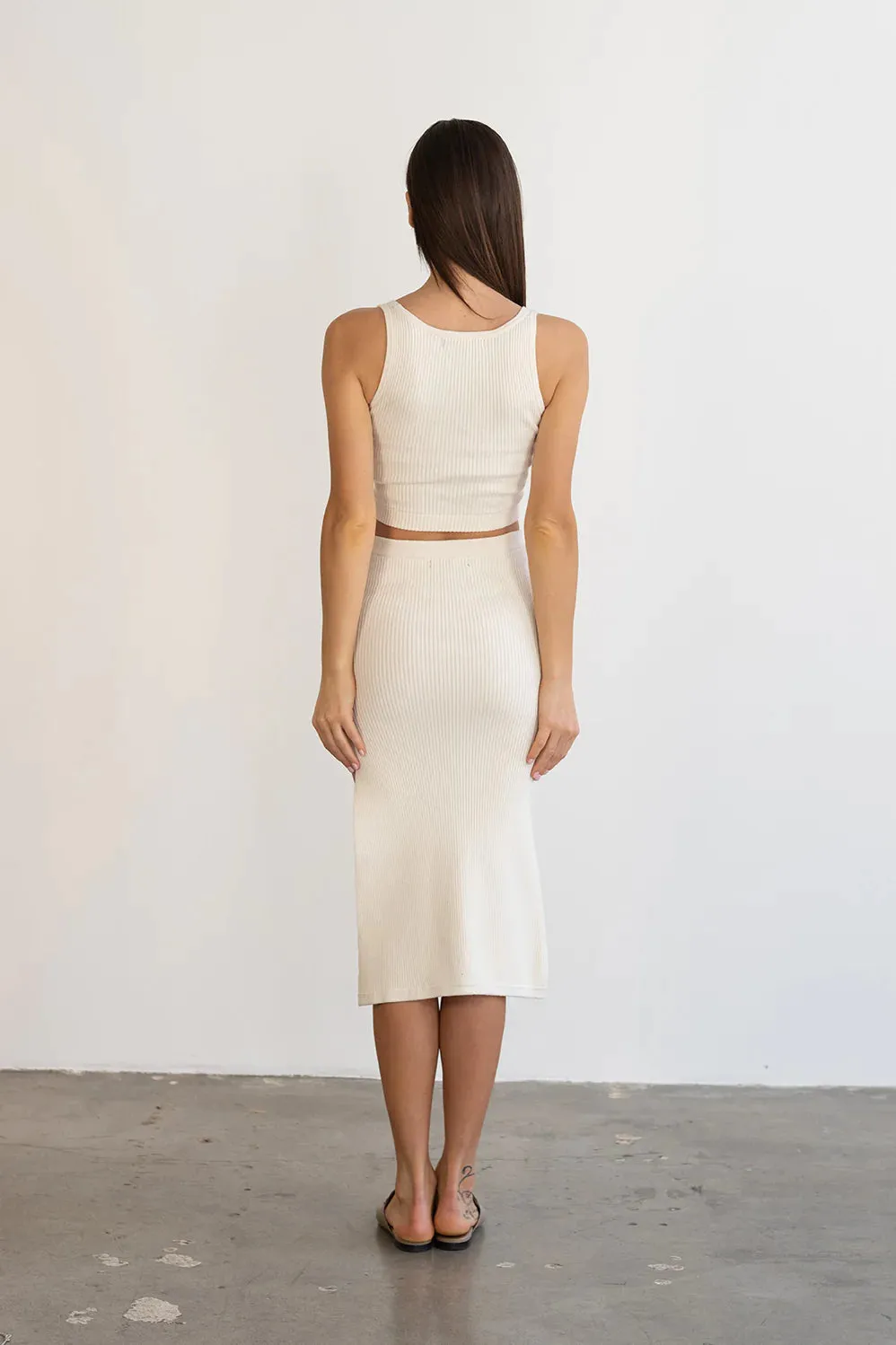 Kathryn McCarron Bardot Cashmere Perfect Crop Cream