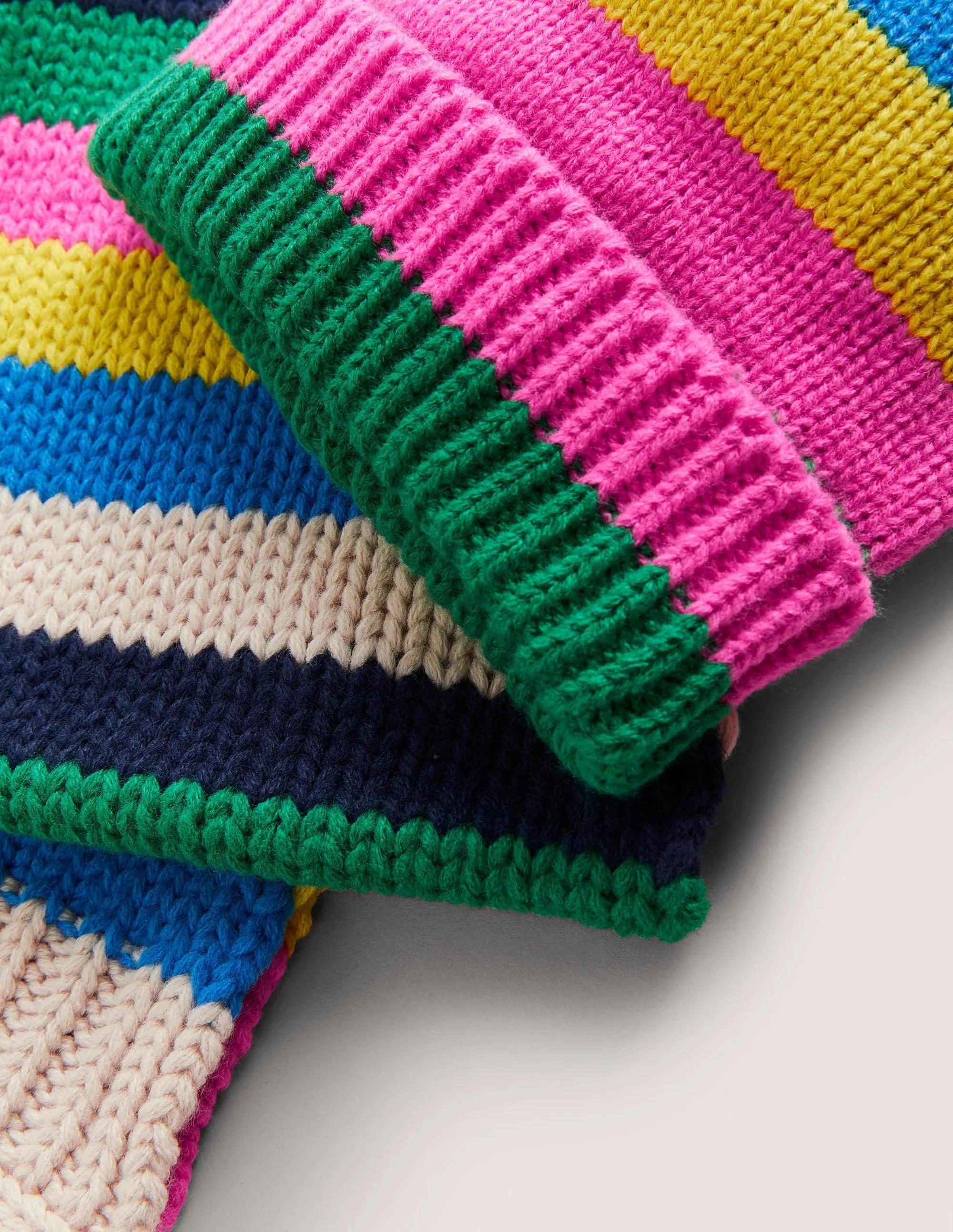 Knitted Set 3 Piece-Rainbow Stripe