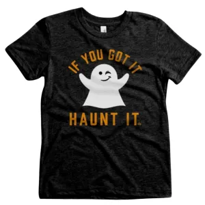 Ledger Nash - If You've Got It Haunt It Tee in Heather Black