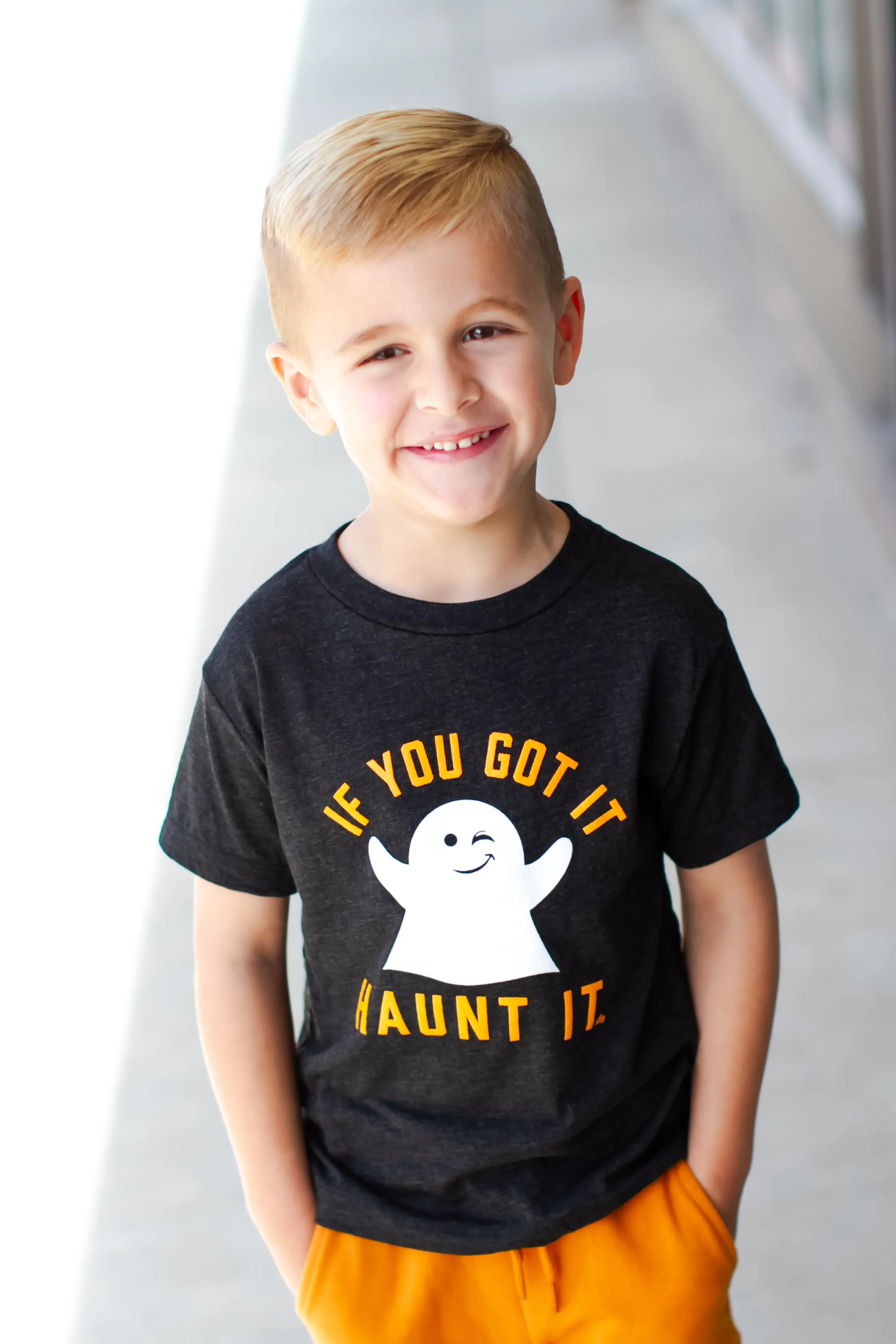 Ledger Nash - If You've Got It Haunt It Tee in Heather Black