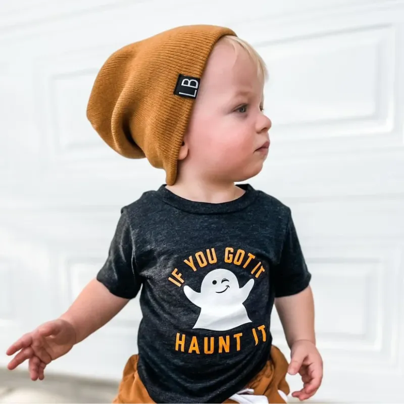 Ledger Nash - If You've Got It Haunt It Tee in Heather Black