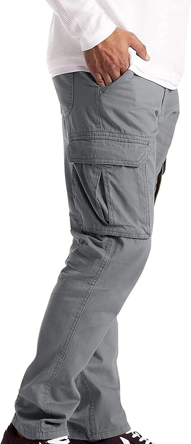 Men's Cargo Sweatpants Fashion Men's Sport Color Bandage Casual Loose Sweatpants Drawstring Pant Mens Sweatpants Mens