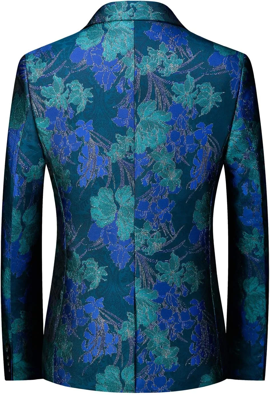 MOGU Mens Floral Blazer Slim Fit Elegant Tuxedo Jacket for Daily Prom Party