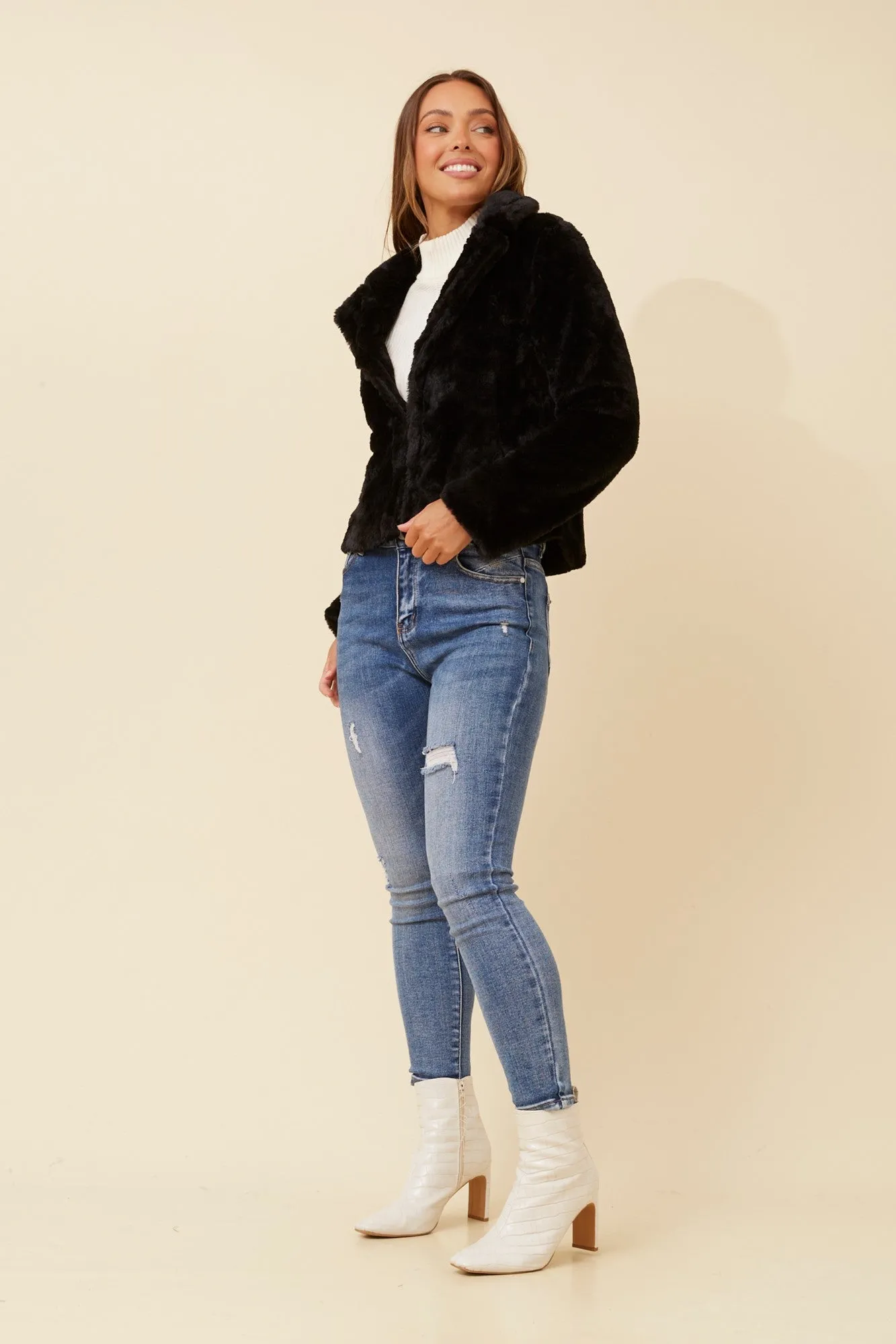 MOSCOW FAUX FUR JACKET
