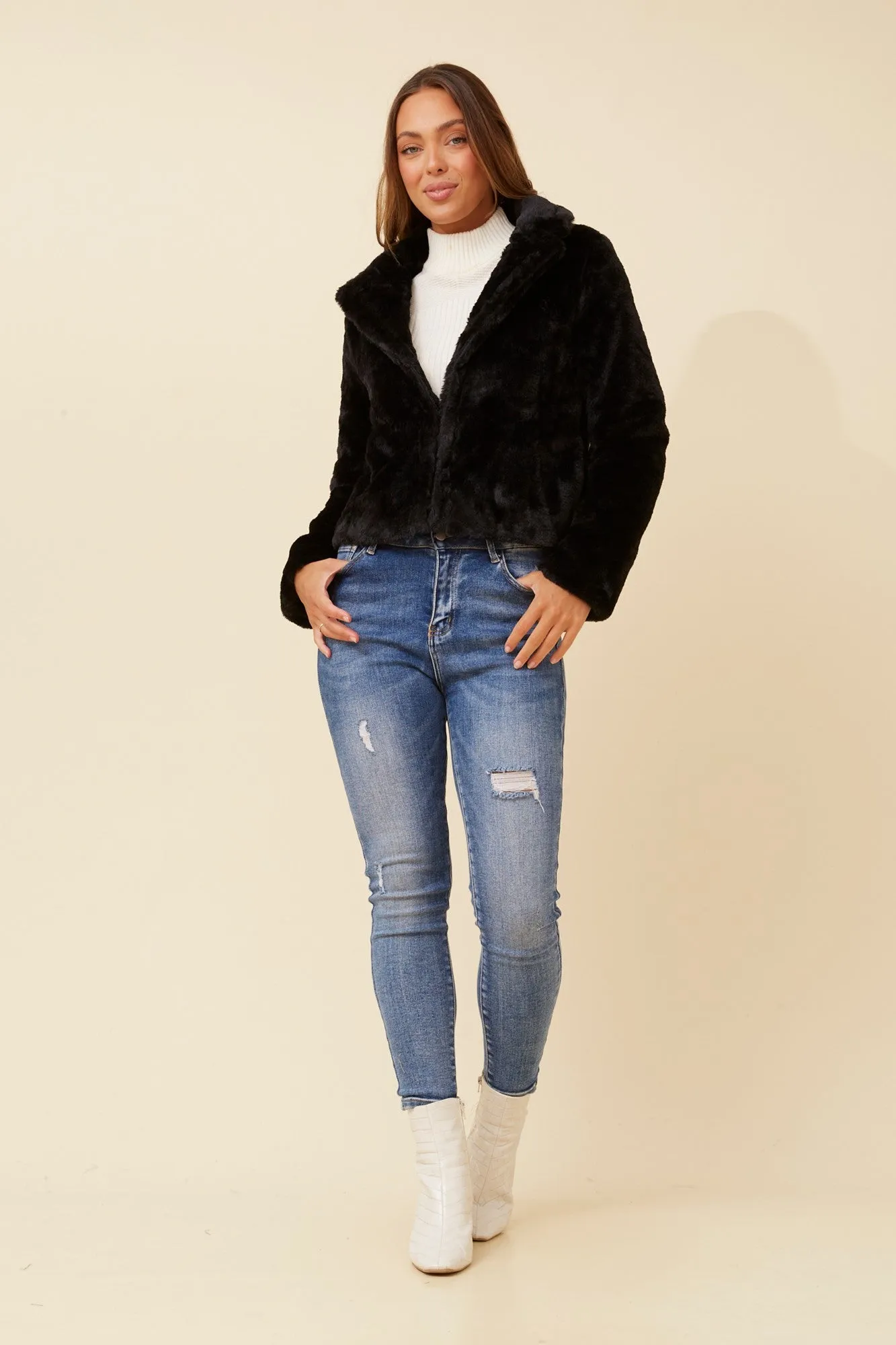 MOSCOW FAUX FUR JACKET
