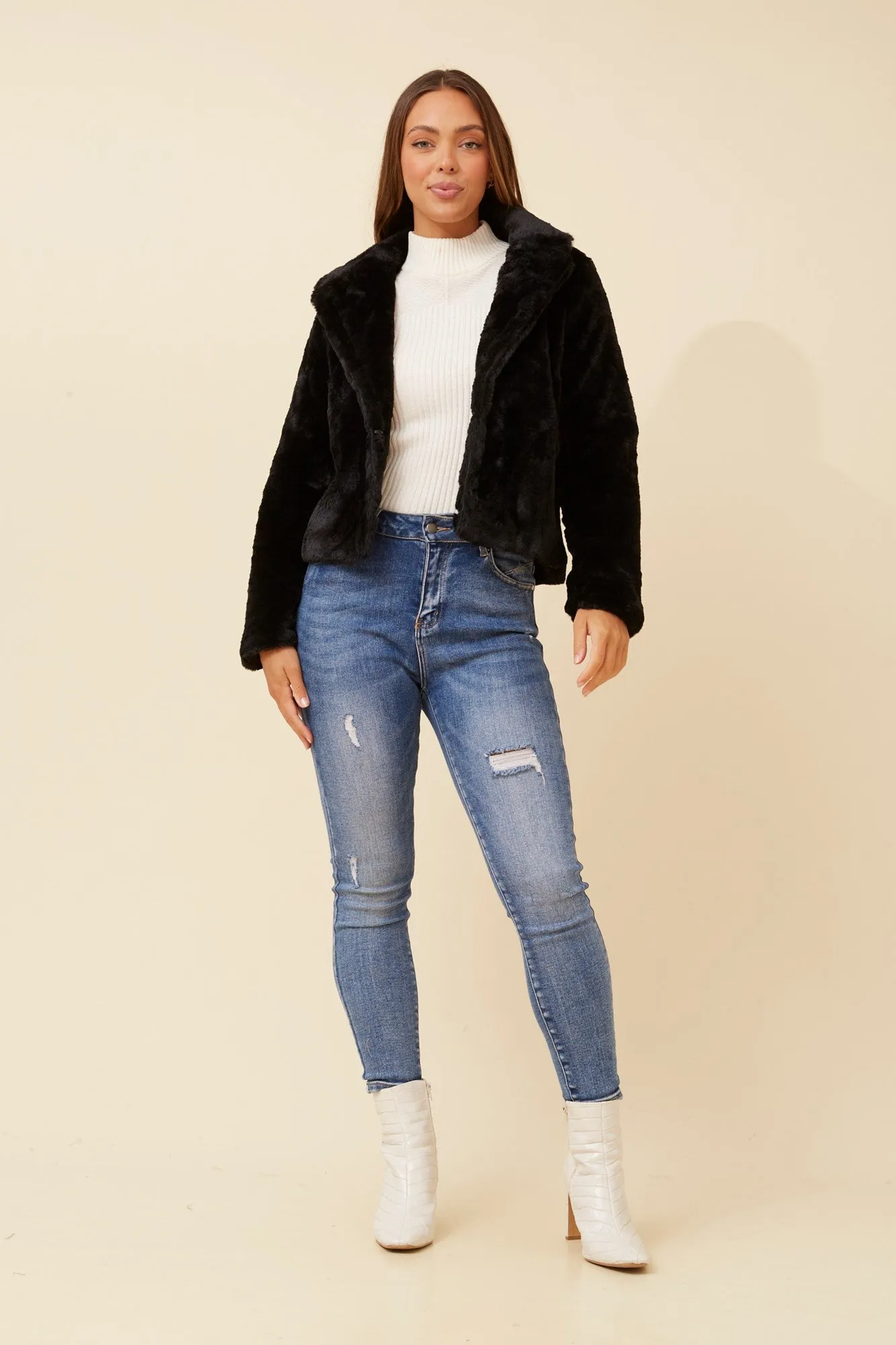 MOSCOW FAUX FUR JACKET