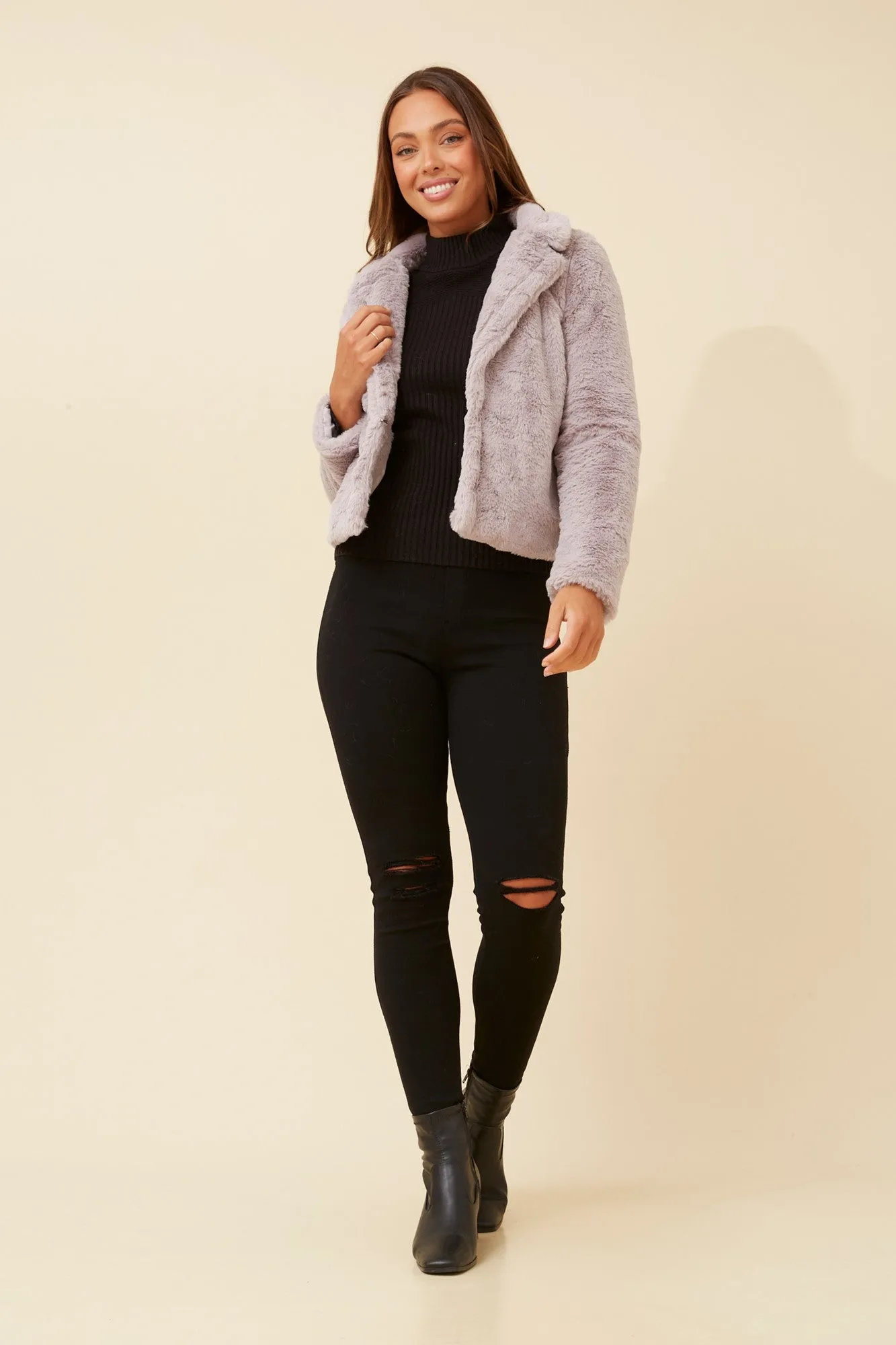 MOSCOW FAUX FUR JACKET