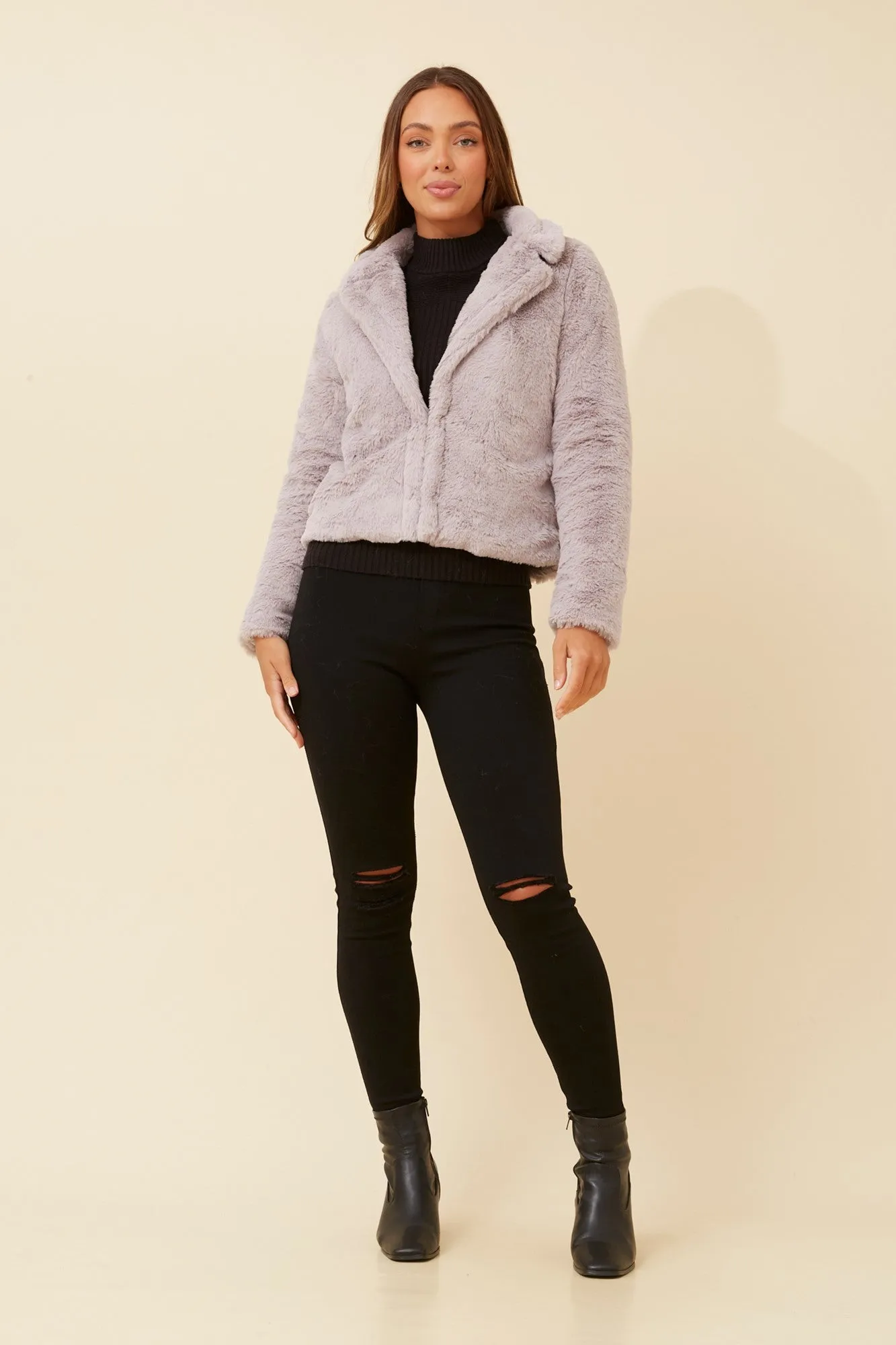 MOSCOW FAUX FUR JACKET
