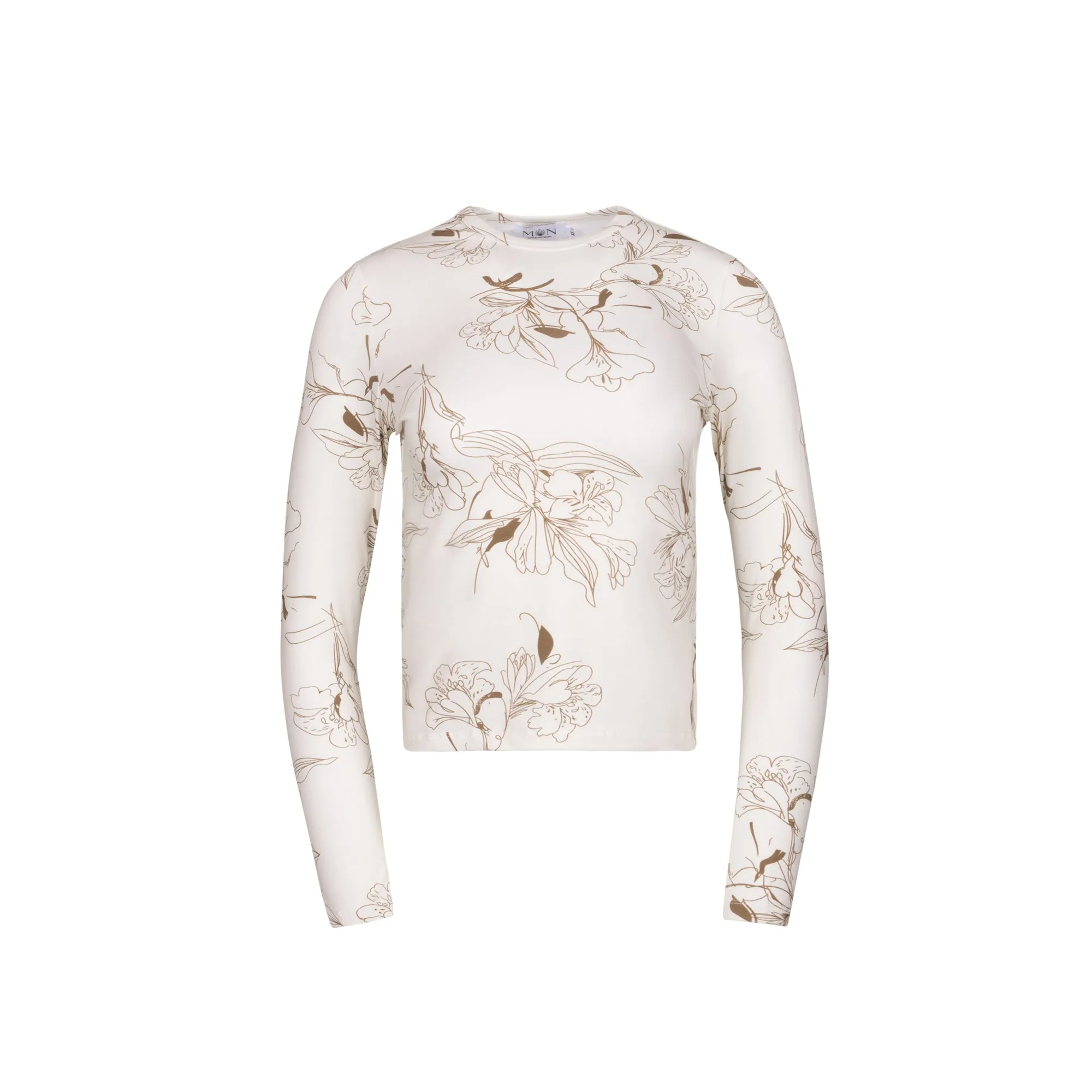 Mun Printed Essnential Tee Ivory/Tan