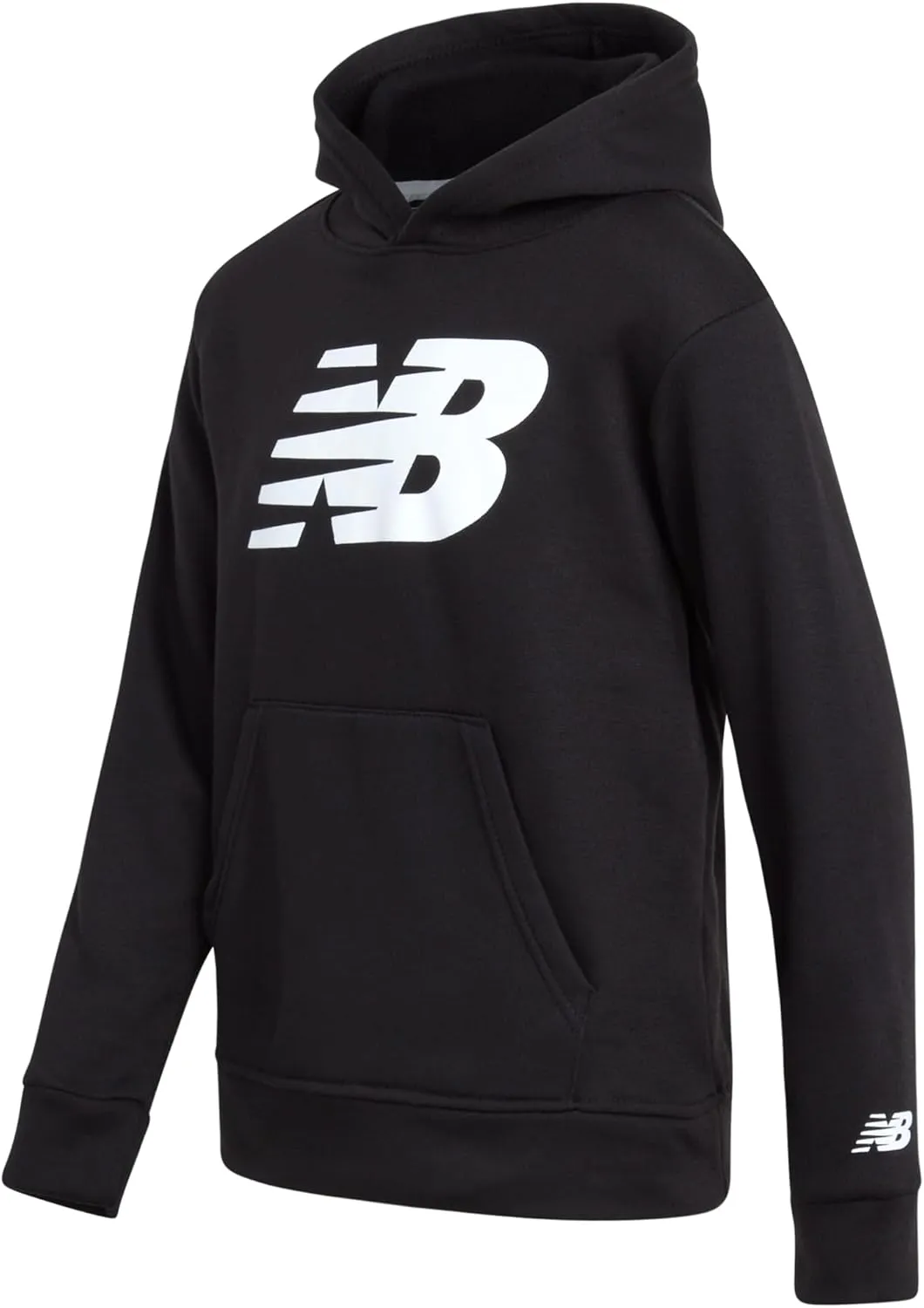 New Balance Boys' Sweatsuit Set - 3 Piece Short Sleeve T-Shirt, Fleece Hoodie Sweatshirt, and Sweatpants (2T-16)