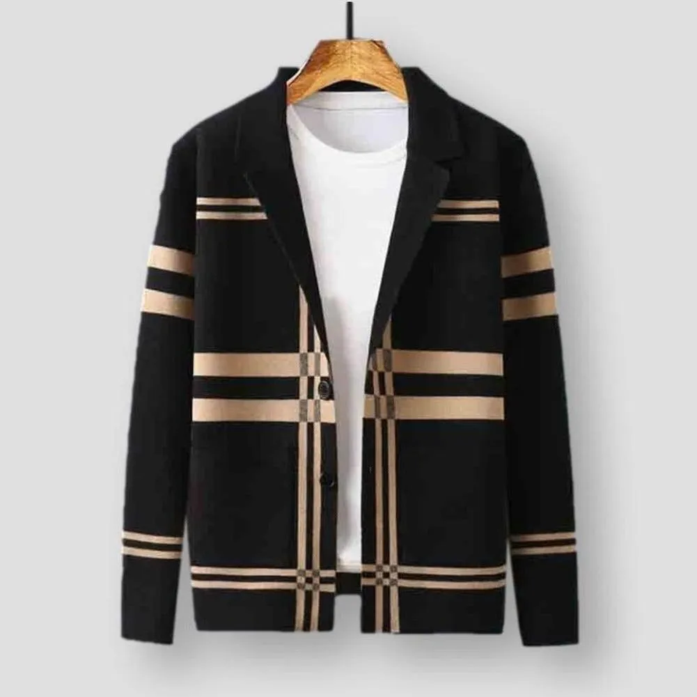 North Royal Plaid Wool Cardigan