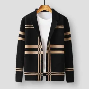 North Royal Plaid Wool Cardigan