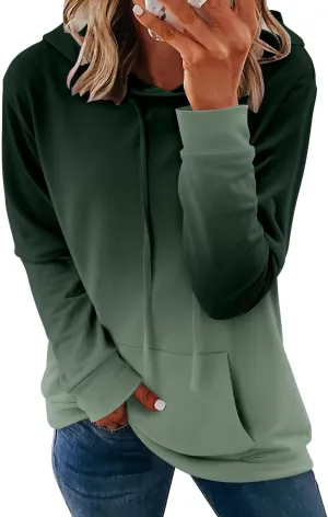 onlypuff Women's Pullover Hoodies Teen Girls Trendy Fall Fashion Tops Hooded Sweatshirts