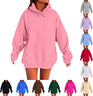 Oversized Hoodies for Women Winter Cotton Sweatshirts Pullover 2024 Fashion Tops Trendy Outfits