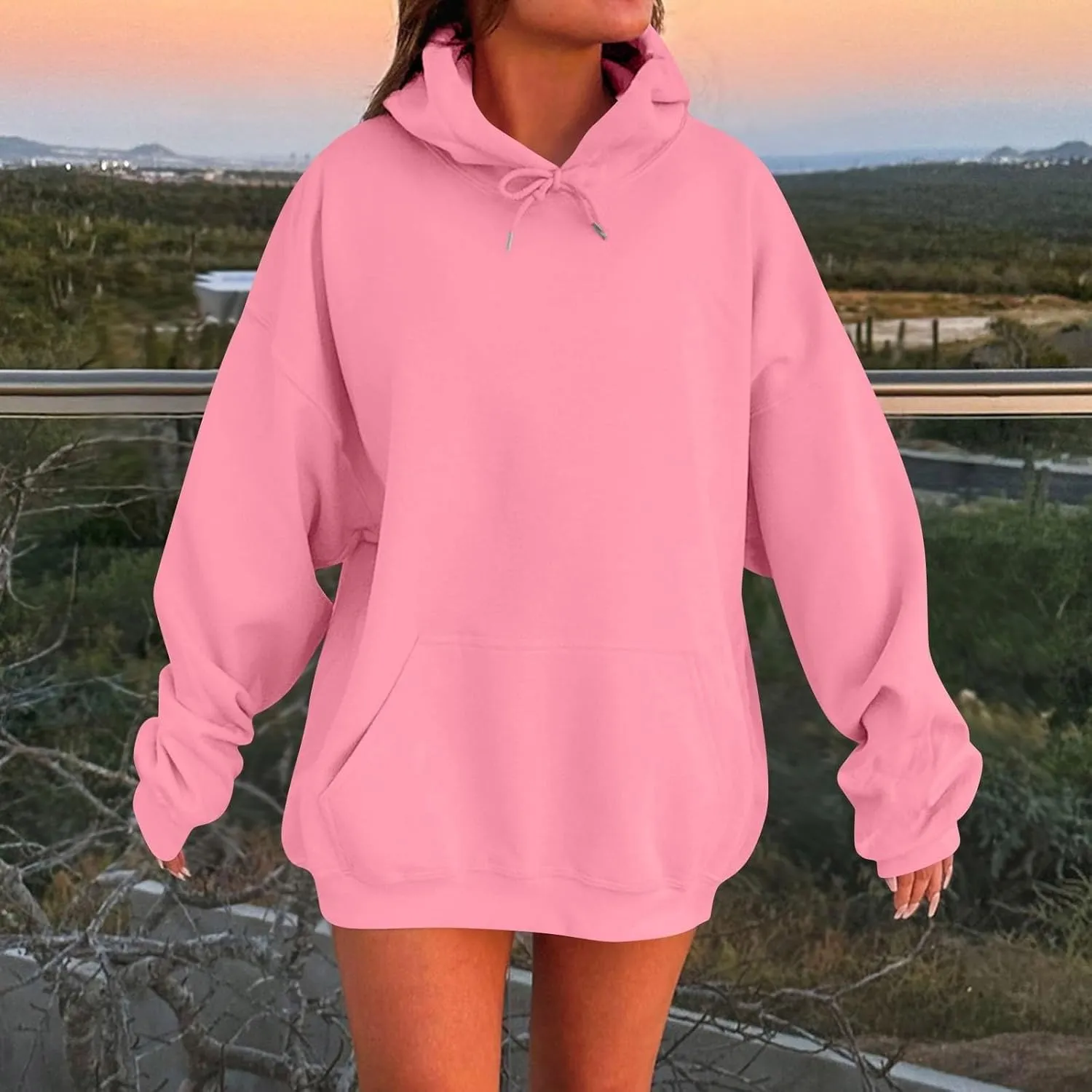 Oversized Hoodies for Women Winter Cotton Sweatshirts Pullover 2024 Fashion Tops Trendy Outfits
