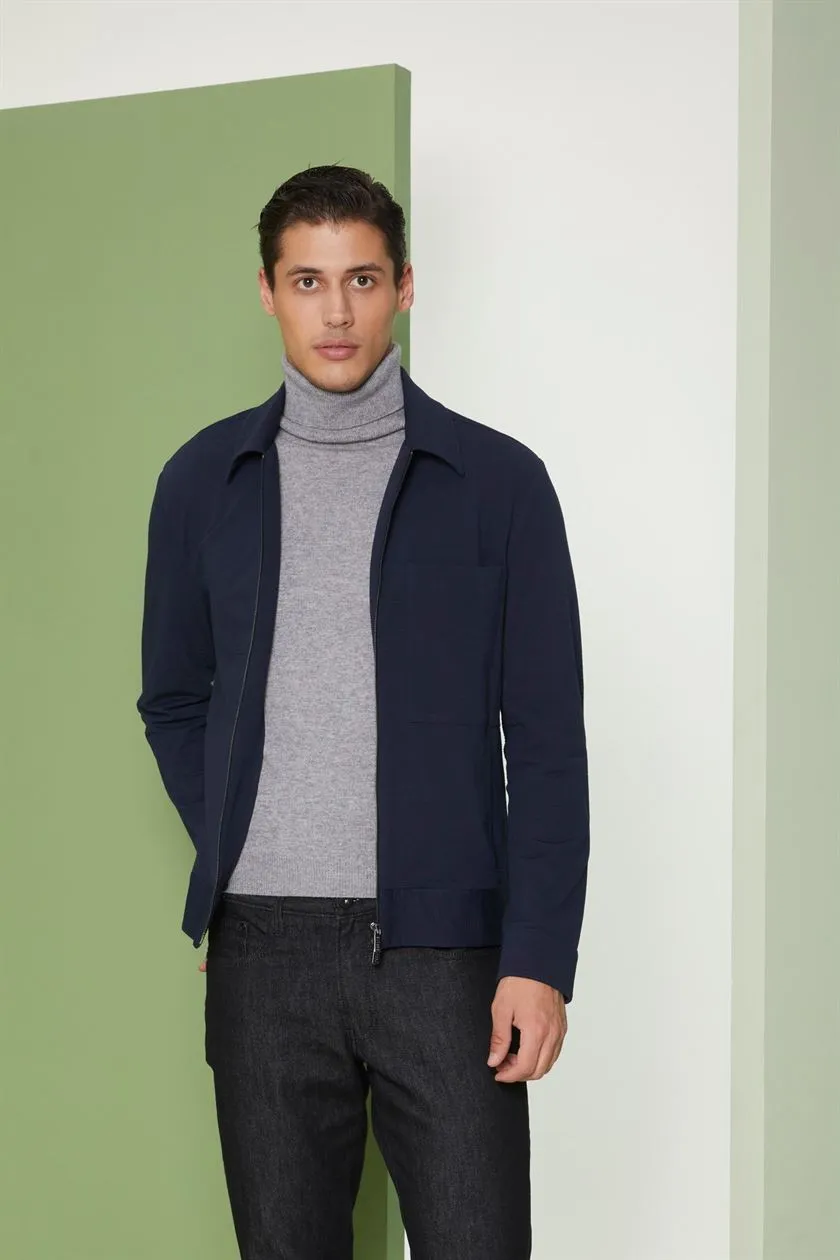 Perona   I   Mens -Outerwear-Fabric Jackets-Yuuto Pma-Fv21-32648-Navy  AS8171