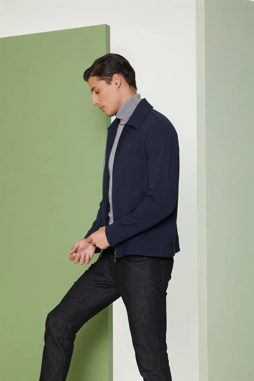 Perona   I   Mens -Outerwear-Fabric Jackets-Yuuto Pma-Fv21-32648-Navy  AS8171