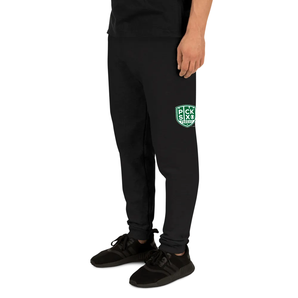 Pick Six Podcast Logo Adult Fleece Joggers