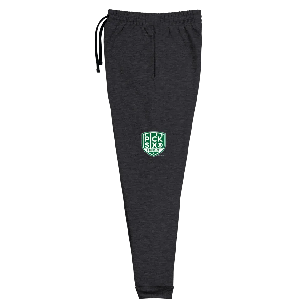 Pick Six Podcast Logo Adult Fleece Joggers