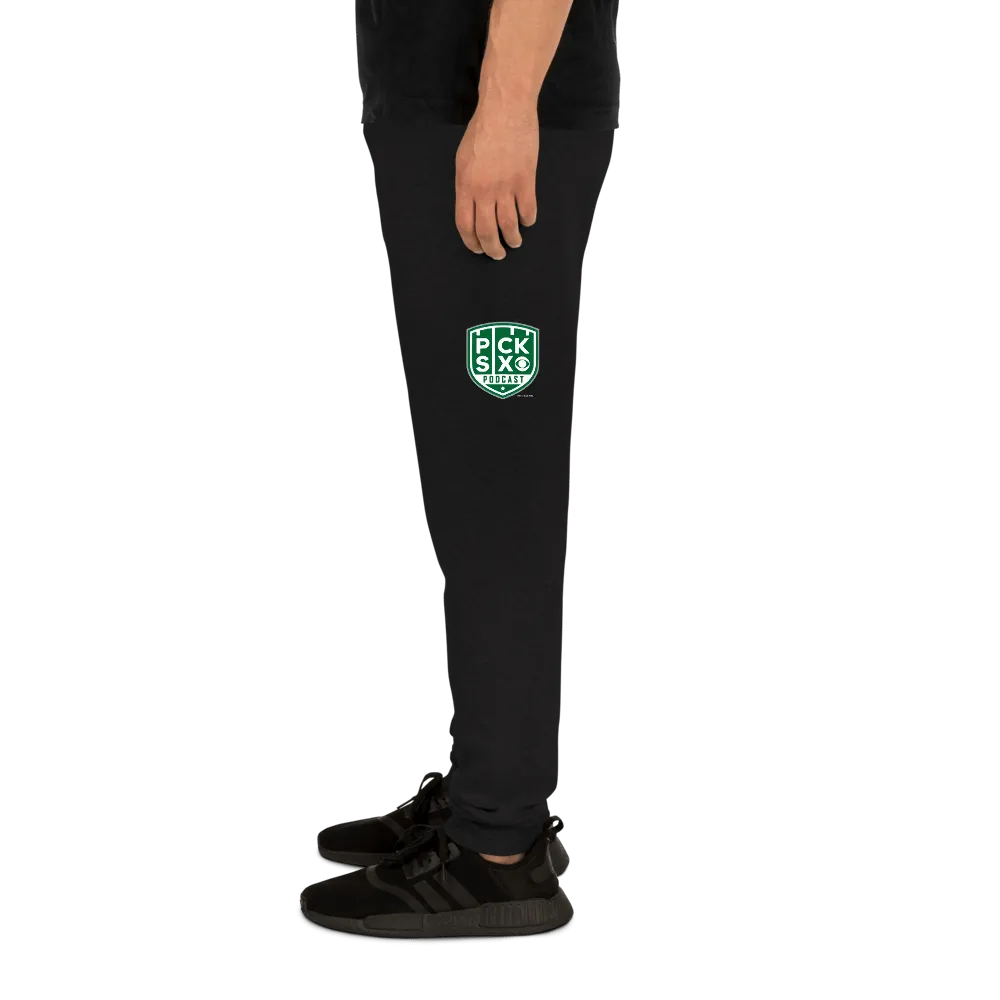 Pick Six Podcast Logo Adult Fleece Joggers