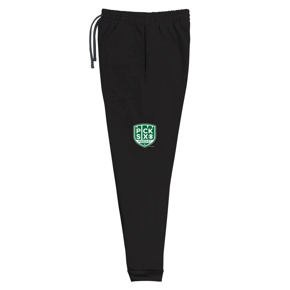Pick Six Podcast Logo Adult Fleece Joggers
