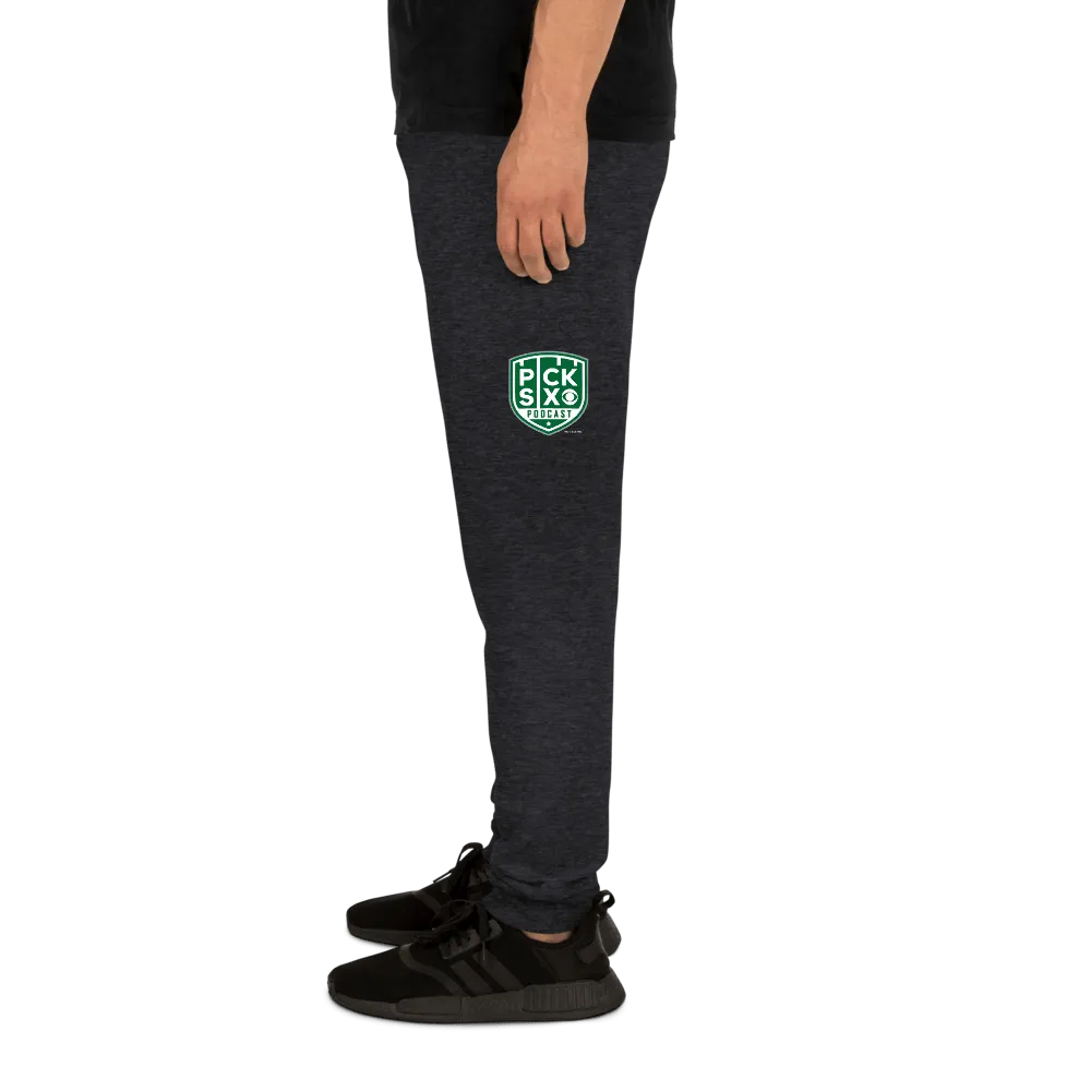 Pick Six Podcast Logo Adult Fleece Joggers