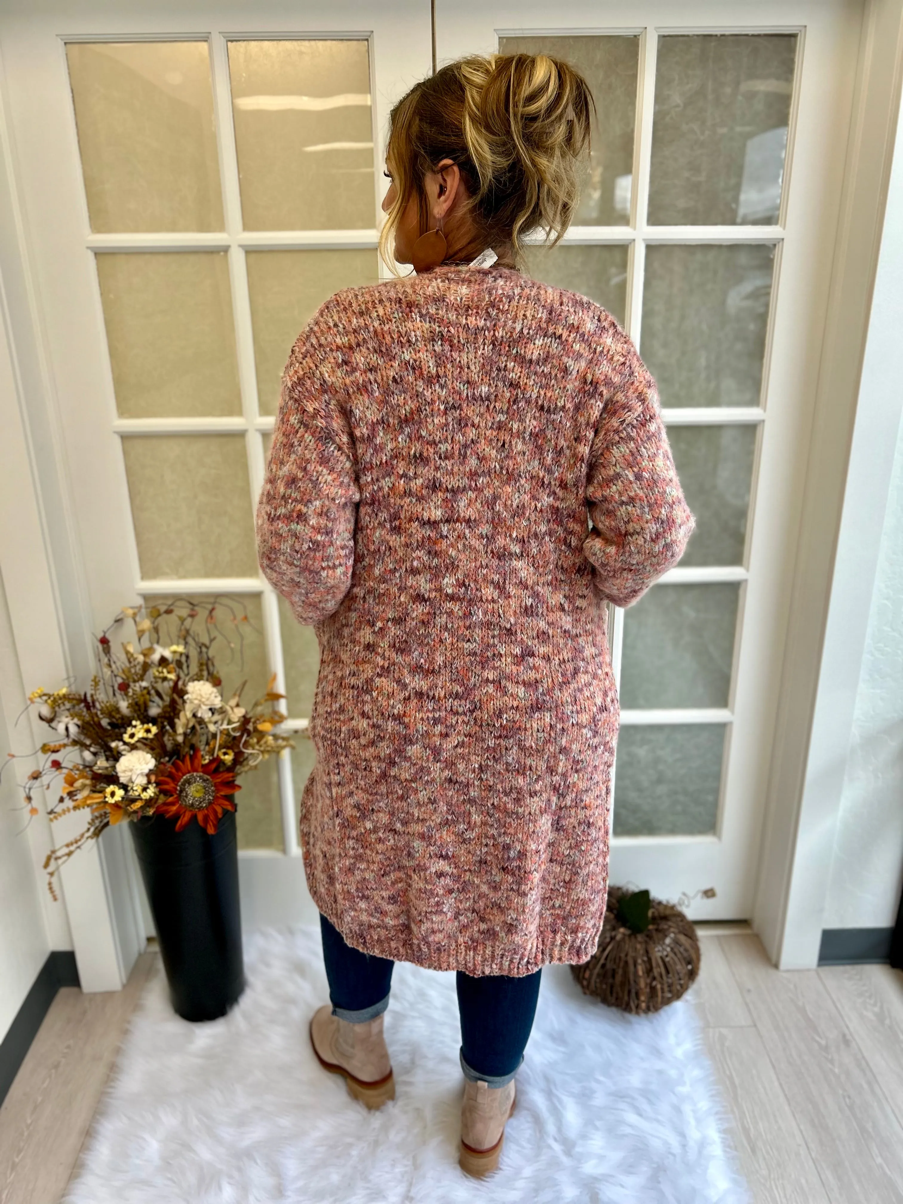 Pink Duster Cardigan