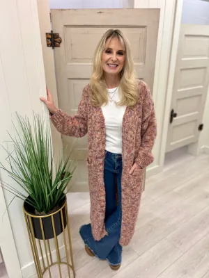 Pink Duster Cardigan
