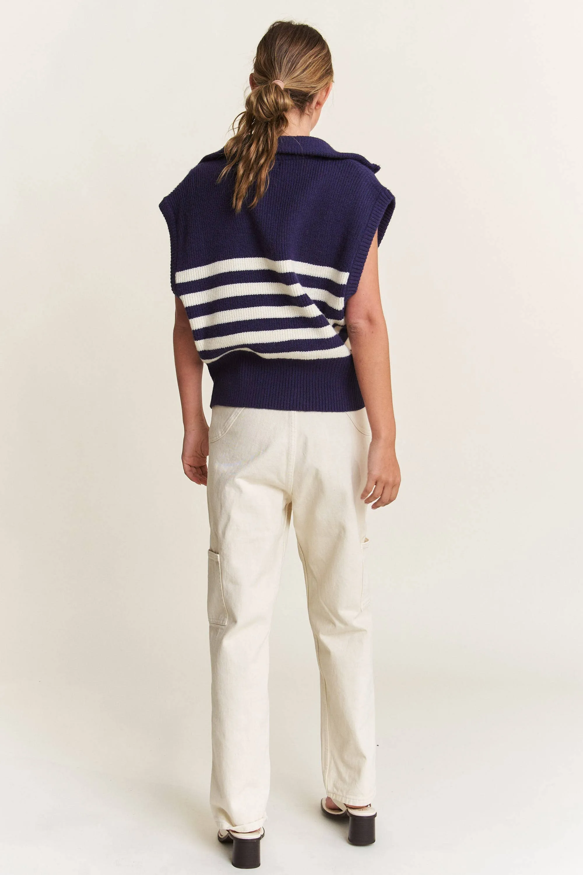 Quarter Zipped Sweater