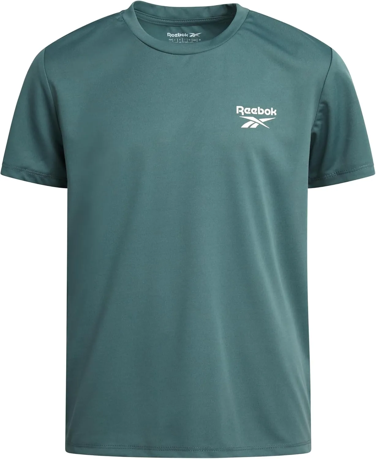 Reebok Boys Shirts - 4 Pack Active Performance Dry Fit T Shirt - Athletic Boys T Shirts Kids Training Tops (8-20)