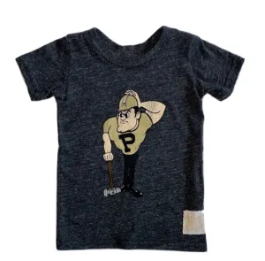 Retro Brand - Boys Vintage Purdue Pete Tee in Charcoal