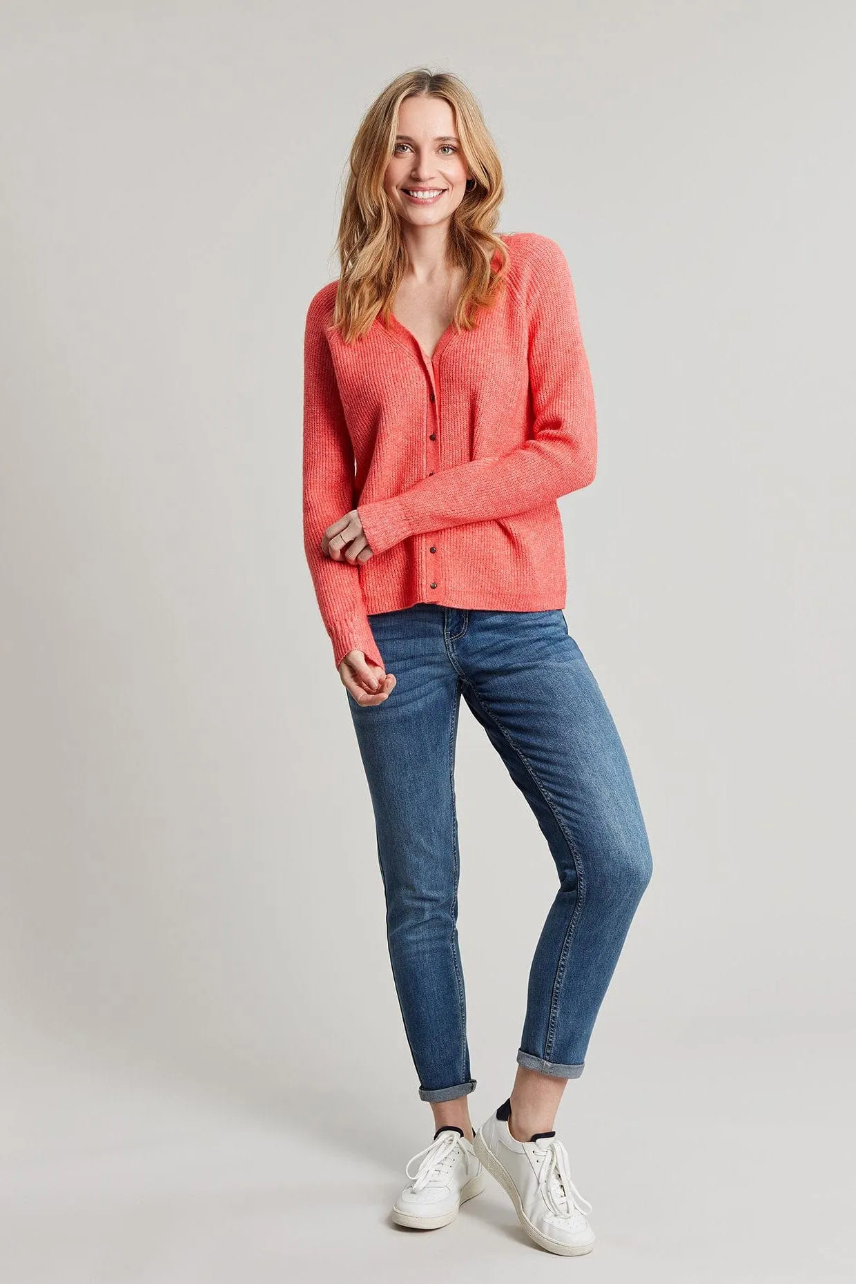 Rosy Reversible Cardigan - Orange