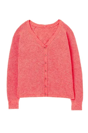 Rosy Reversible Cardigan - Orange