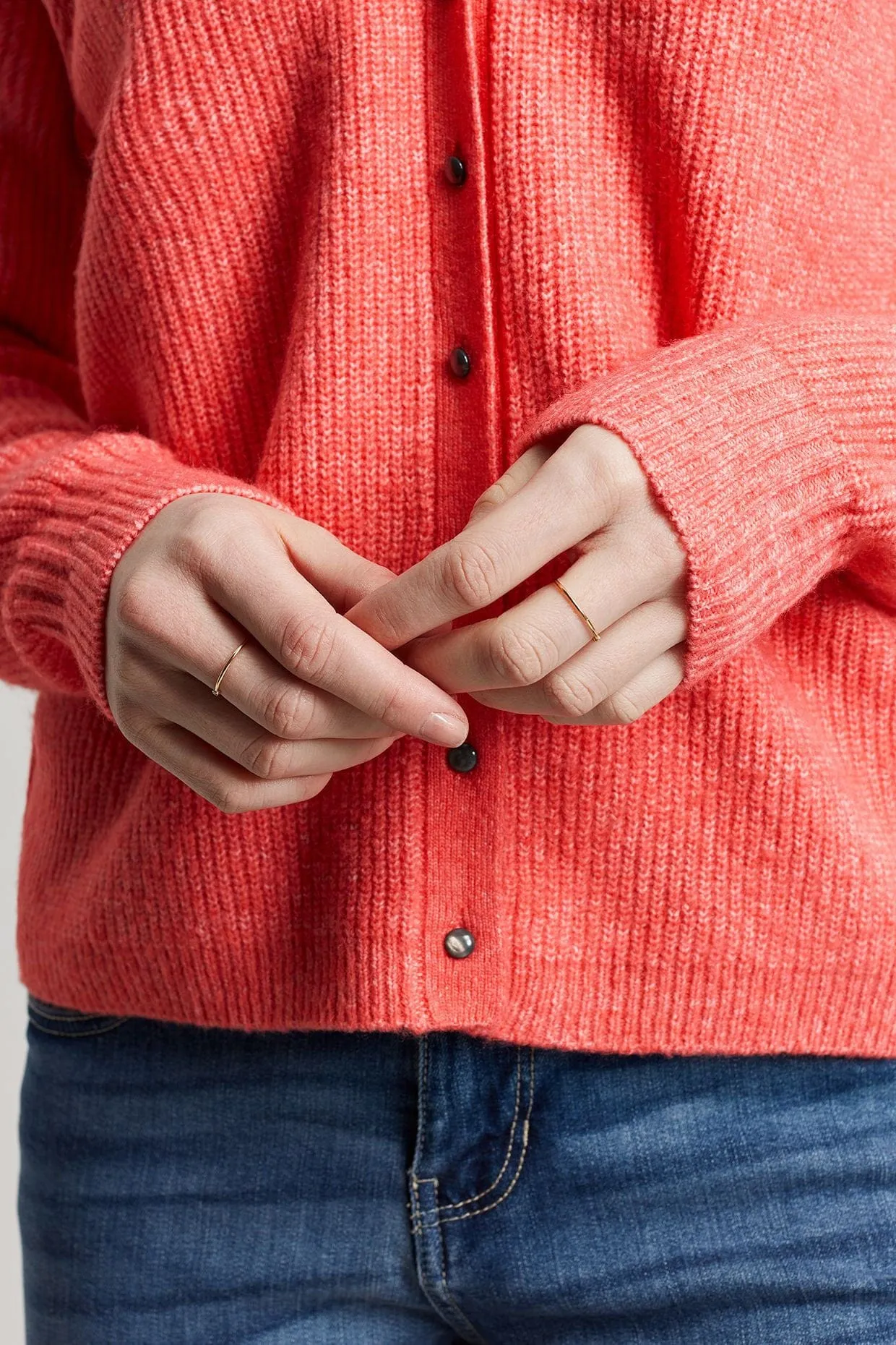 Rosy Reversible Cardigan - Orange