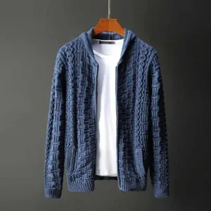 Saint Morris Knitted Zip-Up Cardigan