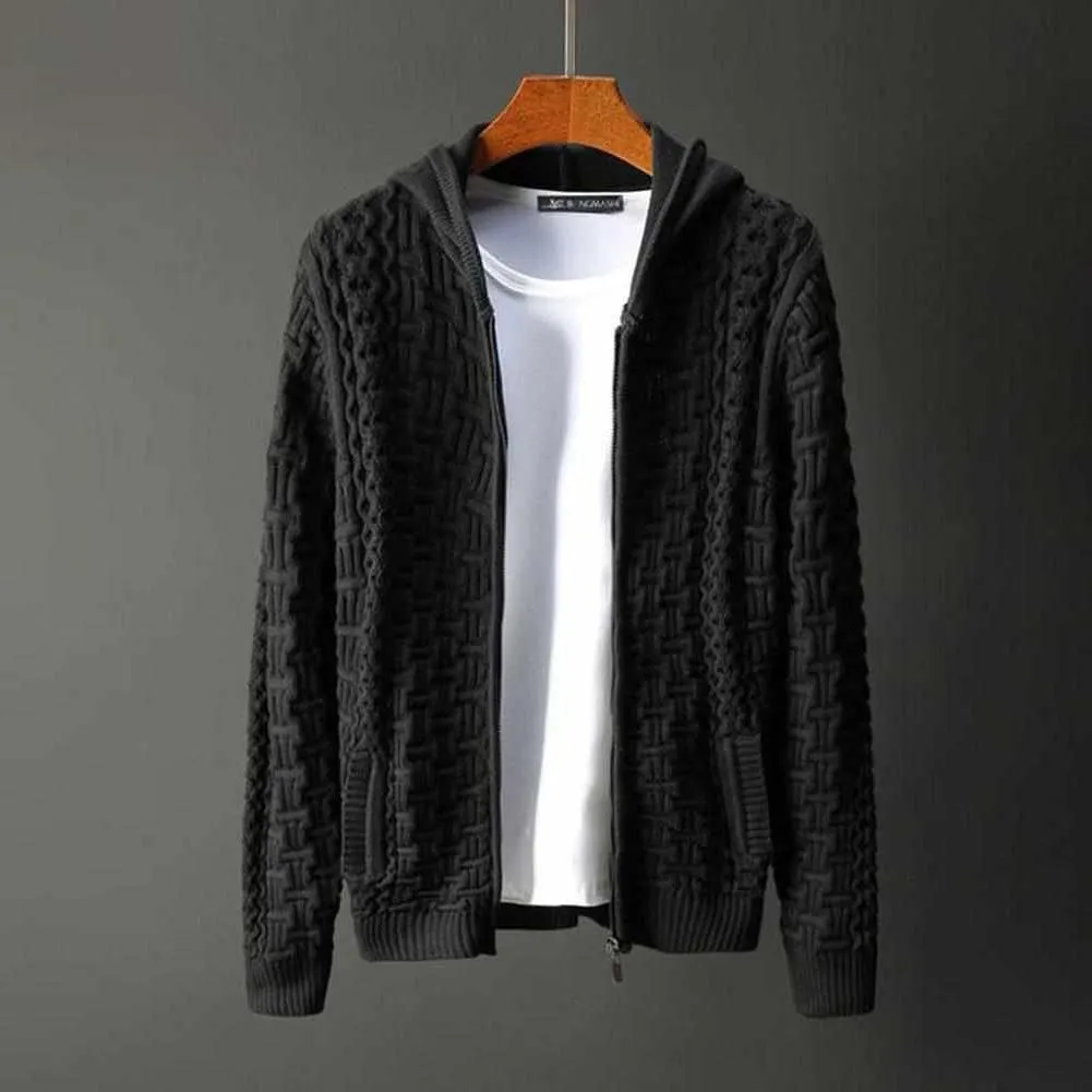 Saint Morris Knitted Zip-Up Cardigan