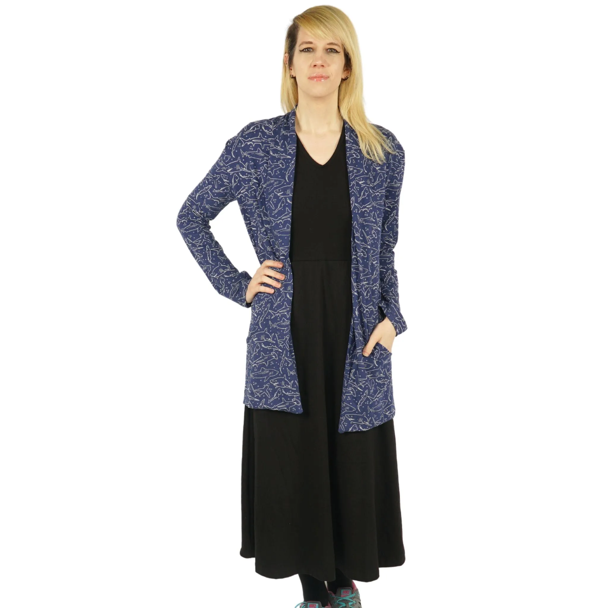 Sharks Burnout Cardigan