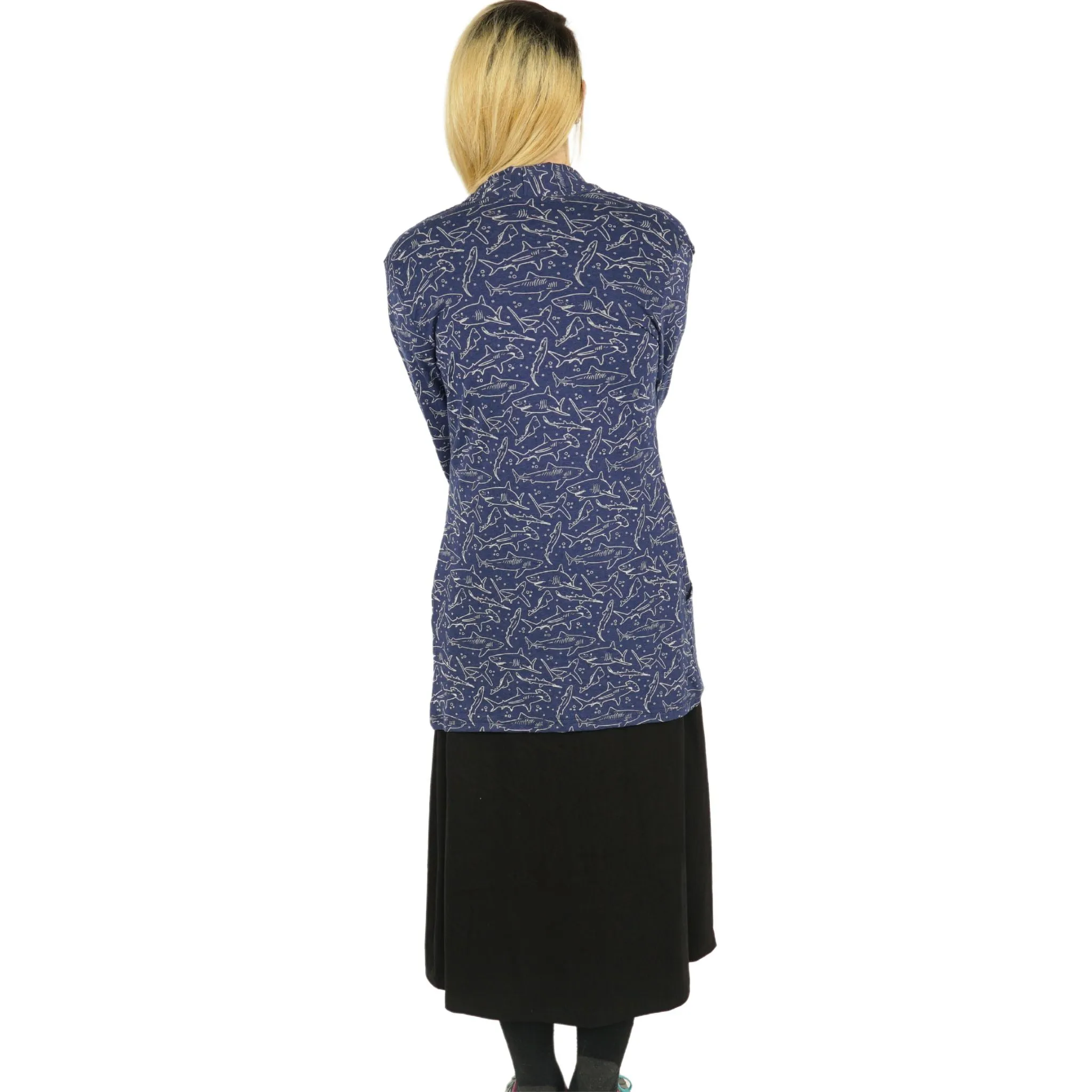 Sharks Burnout Cardigan