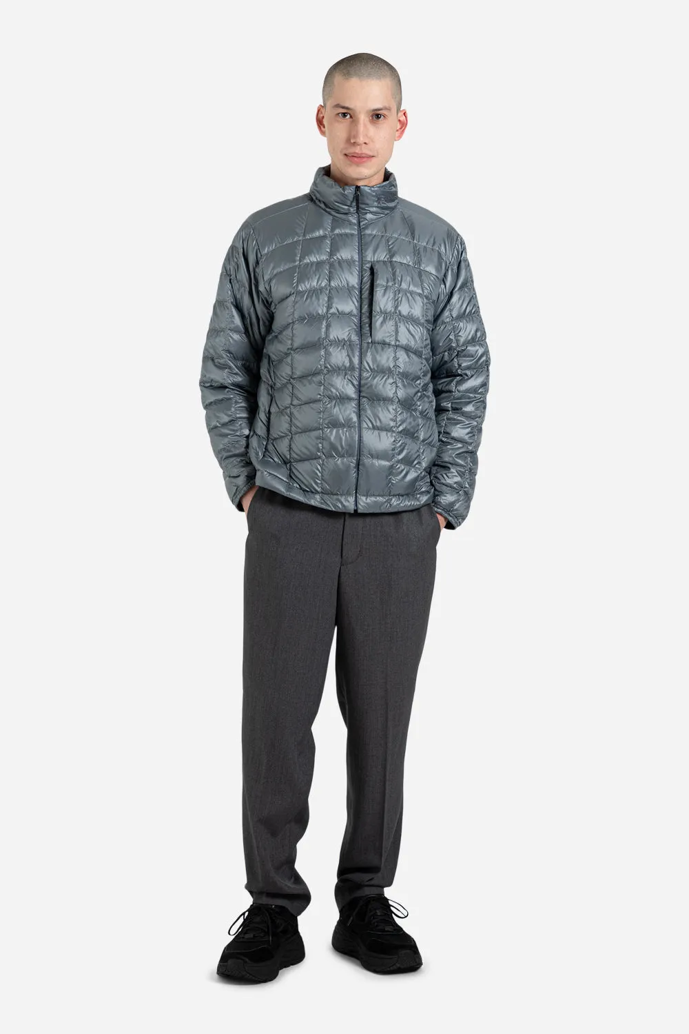 Slim Easy Wool Pants - Mix Gray
