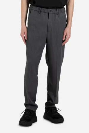 Slim Easy Wool Pants - Mix Gray