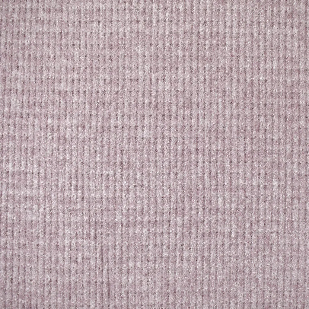 Soft Brushed Waffle Sweater Knit Mauve SY
