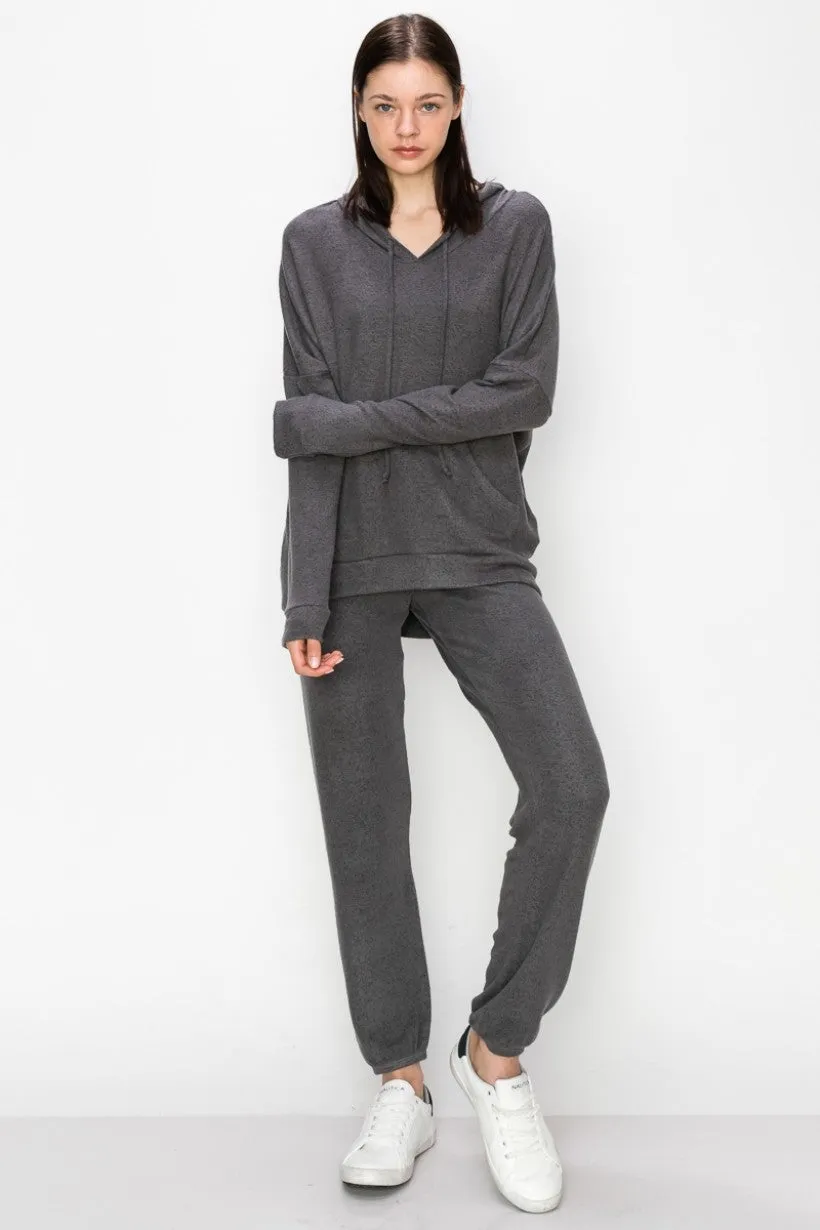 Solid Brushed Hacci Jogger