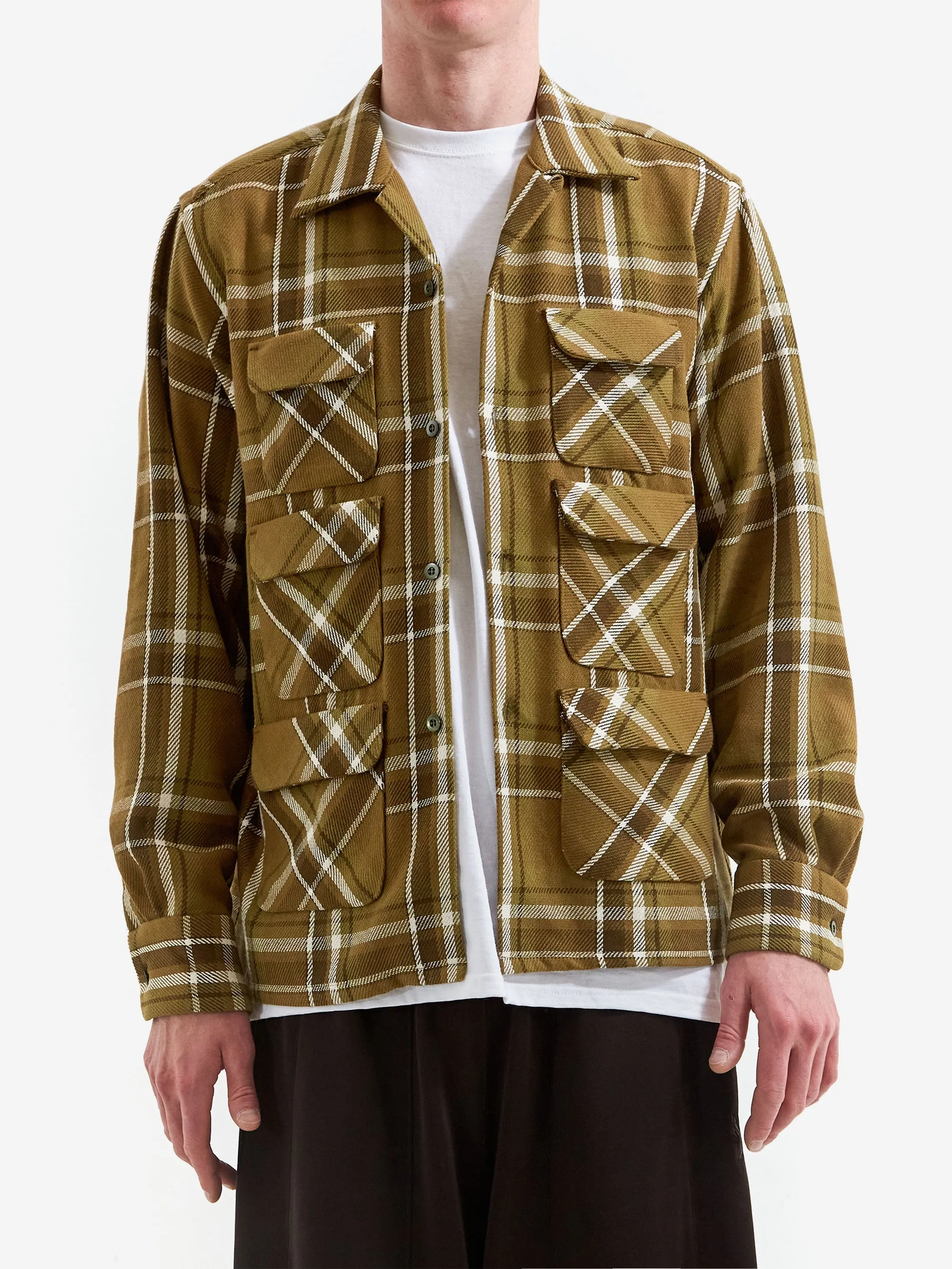 South2 West8 6 Pocket Classic Shirt- C-Olive