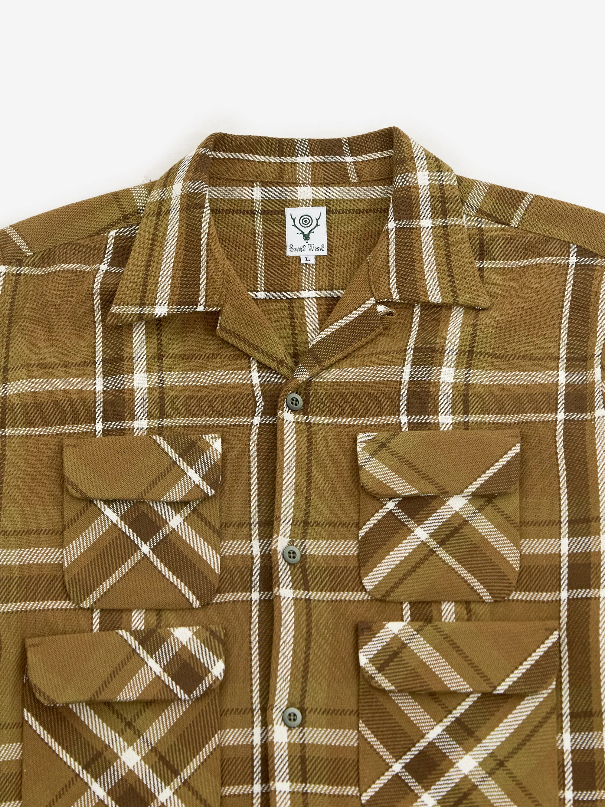 South2 West8 6 Pocket Classic Shirt- C-Olive