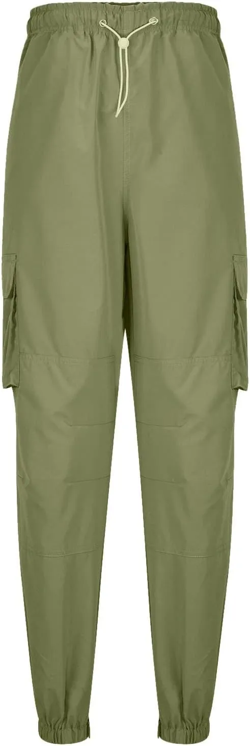 Sweatpant for Men with Pockets Workout Sports Pant Men's Cargo Pants Elastic Waist Joggers Solid Casual Multi Pockets