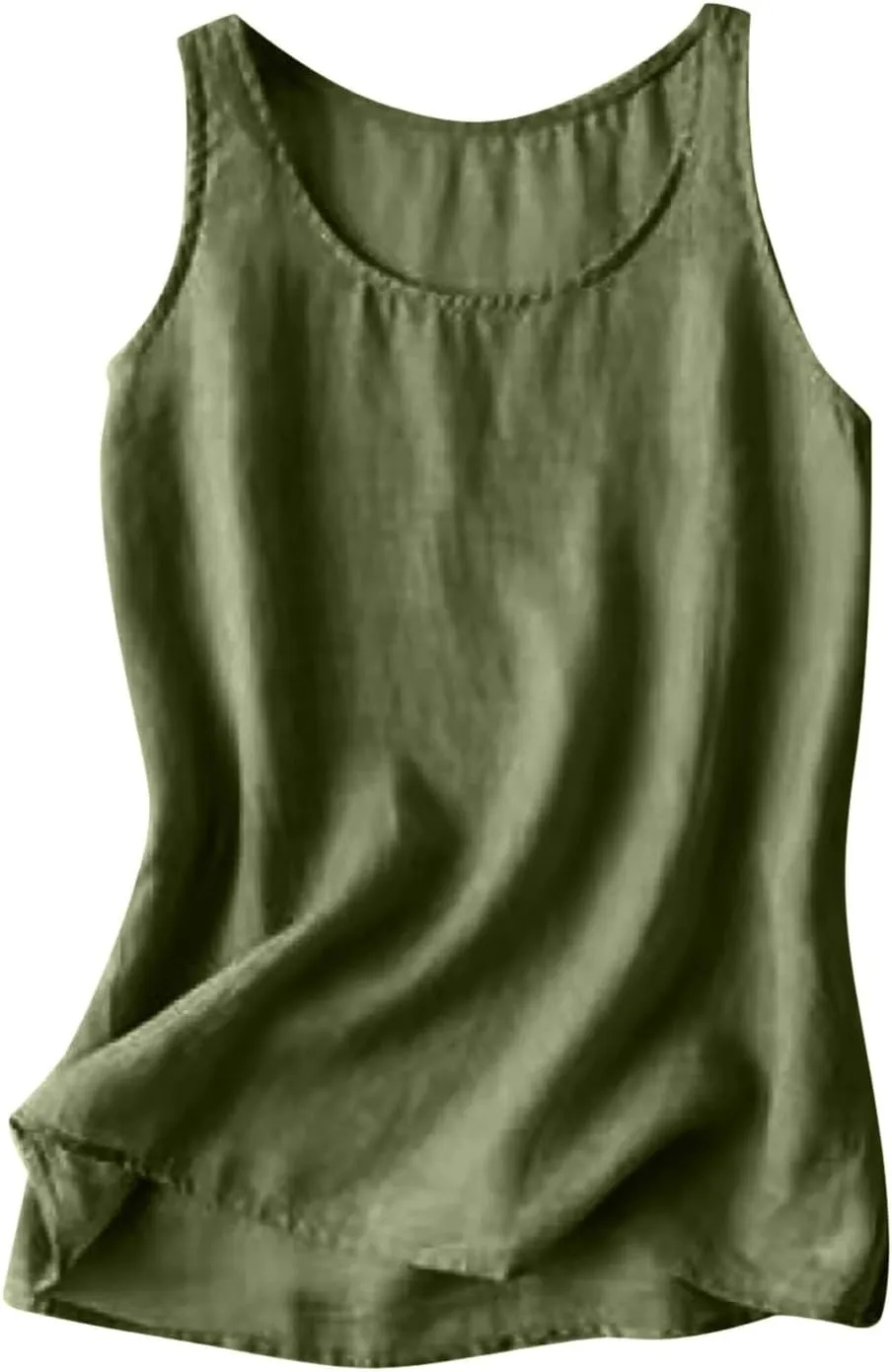 TANGNADE Womens Camisole Tank Tops Plus Size Cotton Linen Sleeveless Shirts Trendy Summer Outfits Casual Clothing