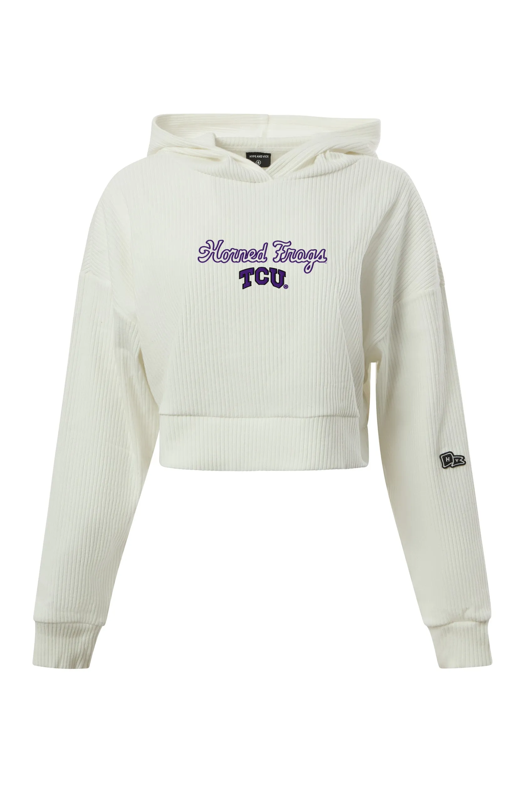TCU Warm-Up Cropped Hoodie