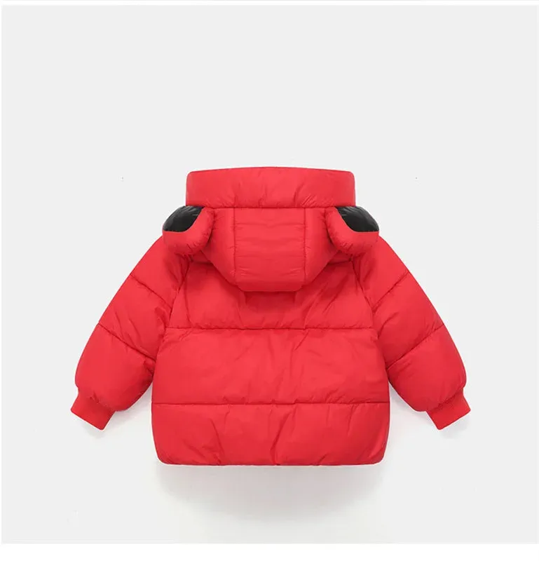 Teddy Bear Girl's Elegant Cotton Hooded