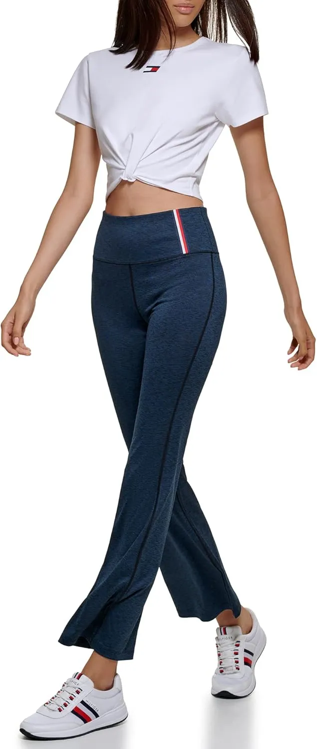 Tommy Hilfiger Women's Yoga Pant Casual Legging High Rise Space Dye