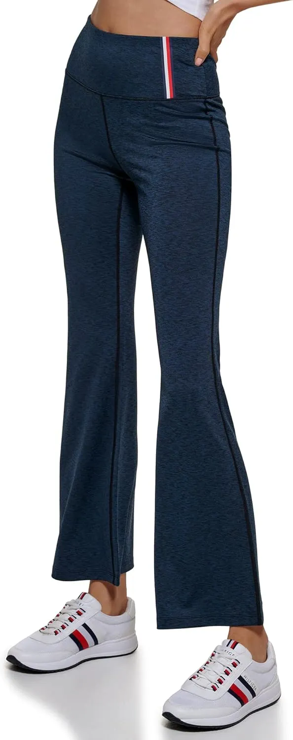 Tommy Hilfiger Women's Yoga Pant Casual Legging High Rise Space Dye